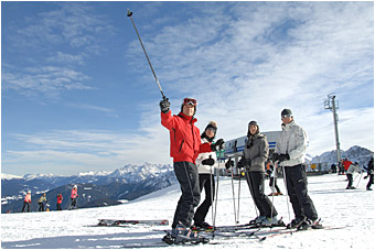 Skifahren auf dem Kronplatz